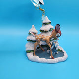 Disney Bambi and Thumper Ice Skate Sketchbook Christmas Ornament