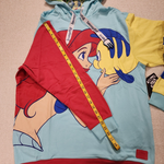 Ariel & Flounder the Little Mermaid Hoodie L