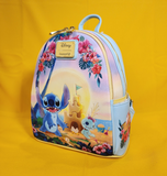 Loungefly Disney Lilo & Stitch SandCastle Beach Scene Scrump Mini Backpack