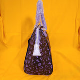 Disney Villains Floral Group Icons Satchel Purple Handbag