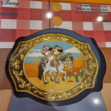 Western Mickey & Minnie Mouse Belt Buckle Cowboy LE Pin