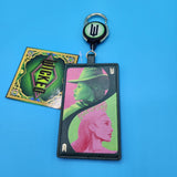 Wicked Elphaba & Glinda Retractable Lanyard ID Holder Green Wizard of Oz