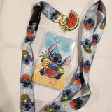 Lilo and Stitch Fruit Snack Watermelon Lanyard ID Holder