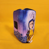 Loungefly Coraline Button Eye Flower the Cat Halloween Zip Around Wallet NEW