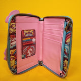 Loungefly Minions Fluffy Unicorn Rainbow Glitter Rainbow Zip Around Wallet