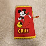Mickey Mouse Hot Chili Sauce Packet Figural Flap Wallet