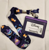 Lilo and Stitch Witch Story Time Ducklings Halloween Lanyard