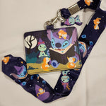 Lilo and Stitch Witch Story Time Ducklings Halloween Lanyard