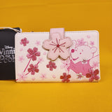 Loungefly Disney Winnie the Pooh Cherry Blossom Floral Embroidered Flap Wallet
