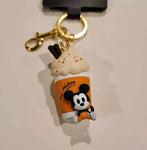 Mickey Mouse Pumpkin Spice Latte 3D Keychain Charm