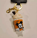 Mickey Mouse Pumpkin Spice Latte 3D Keychain Charm