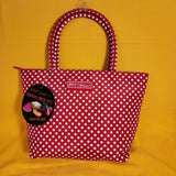 Betsey Johnson Red and White Polka Dot Insulated Lunch Tote Bag