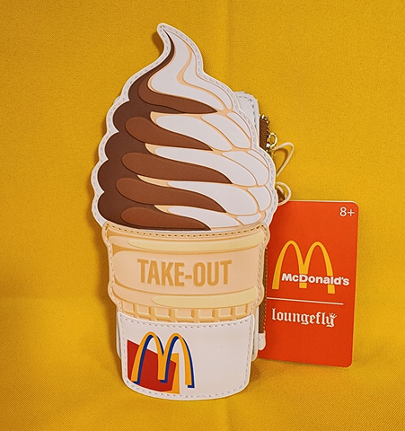 McDonalds Soft Serve Ice Cream Cone Figural Cardholder Wallet