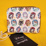 Loungefly Disney Cats Flower Portrait AOP Marie Figaro Dinah Zip Wallet
