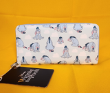 Eeyore Clouds Thanks For Noticin Me Blue Zip Around Wallet