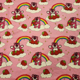 Loungefly Pixar Toy Story Lotso Bear Rainbow Strawberry Pink T Shirt Size M