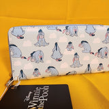 Eeyore Clouds Thanks For Noticin Me Blue Zip Around Wallet