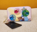 Sleeping Beauty Castle 3 Good Fairies Bubble Zip Wallet