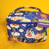 Cakeworthy Care Bears x Sesame Street Quilted Blue Cosmetic Bag Makeup Travel