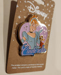 Princess Cinderella Jaq Mouse Pink Heart Enamel Pin