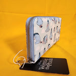 Eeyore Clouds Thanks For Noticin Me Blue Zip Around Wallet