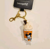 Mickey Mouse Pumpkin Spice Latte 3D Keychain Charm