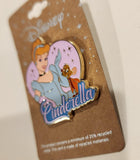 Princess Cinderella Jaq Mouse Pink Heart Enamel Pin