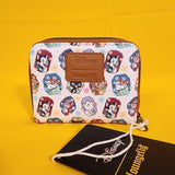 Loungefly Disney Cats Flower Portrait AOP Marie Figaro Dinah Zip Wallet