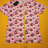 Loungefly Pixar Toy Story Lotso Bear Rainbow Strawberry Pink T Shirt Size M