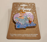 Princess Cinderella Jaq Mouse Pink Heart Enamel Pin