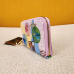 Sleeping Beauty Castle 3 Good Fairies Bubble Zip Wallet