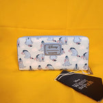 Eeyore Clouds Thanks For Noticin Me Blue Zip Around Wallet