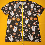 Loungefly Disney Mickey & Minnie Floral Cute Ghost Unisex Tee Halloween Size L