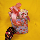 Betsey Johnson Rose Print 6 Pack Insulated Lunch Bag Train Case Cooler