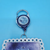 Loungefly Corpse Bride Emily & Victor Lace Moon Retractable Lanyard ID Holder