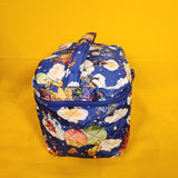 Cakeworthy Care Bears x Sesame Street Quilted Blue Cosmetic Bag Makeup Travel