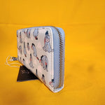 Eeyore Clouds Thanks For Noticin Me Blue Zip Around Wallet