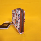 Loungefly Disney Cats Flower Portrait AOP Marie Figaro Dinah Zip Wallet
