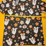 Loungefly Disney Mickey & Minnie Floral Cute Ghost Unisex Tee Halloween Size L