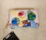 Sleeping Beauty Castle 3 Good Fairies Bubble Zip Wallet