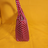Betsey Johnson Red and White Polka Dot Insulated Lunch Tote Bag