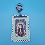 Loungefly Corpse Bride Emily & Victor Lace Moon Retractable Lanyard ID Holder