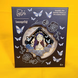 Corpse Bride Emily Rose Butterfly 3" LE Halloween Enamel Pin