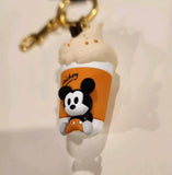 Mickey Mouse Pumpkin Spice Latte 3D Keychain Charm