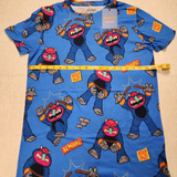 My Pet Monster AOP TShirt M Blue