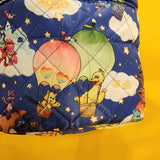 Cakeworthy Care Bears x Sesame Street Quilted Blue Cosmetic Bag Makeup Travel