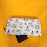 Eeyore Clouds Thanks For Noticin Me Blue Zip Around Wallet