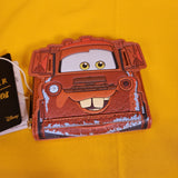 Loungefly Disney Pixar Cars Mater Cosplay Figural Zip Around Wallet Cardholder