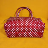 Betsey Johnson Red and White Polka Dot Insulated Lunch Tote Bag