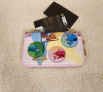Sleeping Beauty Castle 3 Good Fairies Bubble Zip Wallet